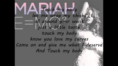 "Touch My Body" was released as the album's lead single on February 12, 2008. The song's lyrics feature a double message, with the first describing sexual fantasies with her lover, while also jokingly warning him against recording or releasing information regarding their rendezvous.